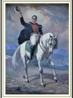 Humberto Chaves Cuervo (1891 - 1971) - Equestrian portrait of Simón Bolívar The Liberator